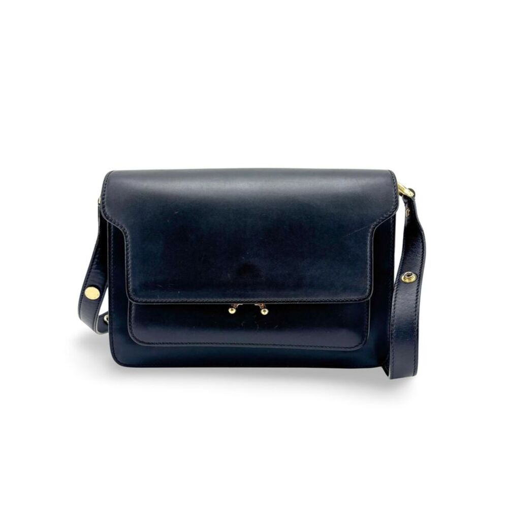 Marni Medium Trunk Shoulder Bag Navy